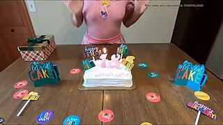 Stepdad pounds sweet 18+ teen on her birthday hard