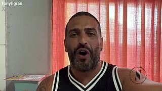 Curvy Brazilian slut RIDES huge cock and FISTS ass in dirty trailer