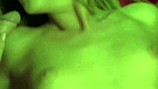 sexy girl gets fucked hard by two guys in double penetration orgy