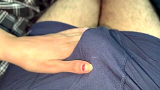 Damn! Fucked friend's horny wife's tight pussy all night in bed!