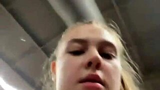 Crazy Gym Squirting Teen Fucks Wild!