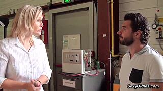Tall Melany Paris Warehouse Pound Tease