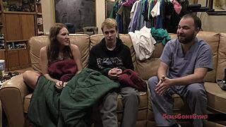 Ultrasound Play on Nova Maverick's Shaved Pregnant Pussy!