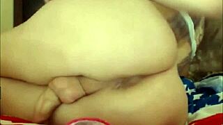 damn this tranny's fingering her tight asshole so good... wow!