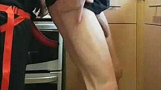Pegging Boyfriend's Ass in Kitchen, Cornfield, Bathroom - Ass to Mouth Part 2!