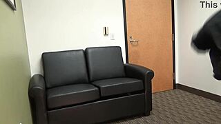 Can Skinny Slut Carrie B Deepthroat in Casting Choke Fest?