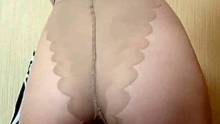 nylon-clad ass mistress elza koms dominates with fetish heels