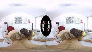 two busty shemales in lingerie heels fuck paying guy pov