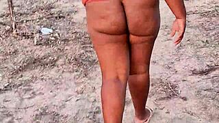 check out my huge ebony bbw ass and pussy flashing public