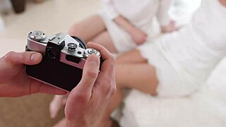 we horny teen 18+s tricked our male friend into this shaved threesome lickfest...