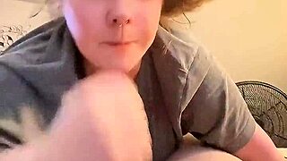Chubby redhead milf gags on bwc deepthroat choking till homemade cum swallow compilation