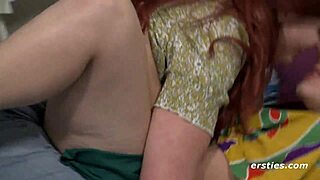 Redhead Babe Fingers Friend's Wet Pussy in Real Lesbian Heat!