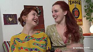Redhead Babe Fingers Friend's Wet Pussy in Real Lesbian Heat!