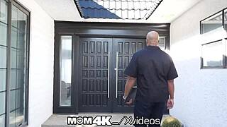 Creeping black landlord creampies busty milf multiple times in 4k!