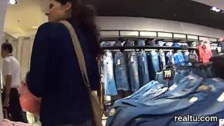 Raw Passion as Czech Teen 18+ Stripped and Anal Drilled Hard in Mall POV