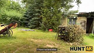 Hot Brunette POV Ride Caught by Family