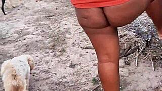 check out my huge ebony bbw ass and pussy flashing public