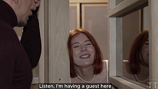 My redhead stepsis comforts her lonely Asian friend... now we're all fucking together!