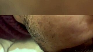 Hot Indian babe's wet pussy licked while kissing biker daddy deep