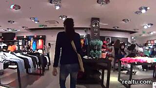 Raw Passion as Czech Teen 18+ Stripped and Anal Drilled Hard in Mall POV