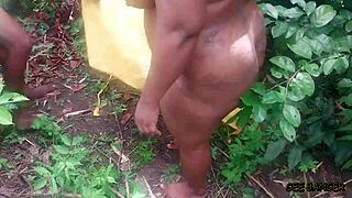 Ever wonder how this ebony bodybuilder gets banged bent over in soft sweet doggystyle?