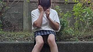 ting xuan shemale pees publicly outdoors in hot compilation