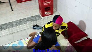 Cheating Wife's Ass Filled with Cum by Plumber While Husband Watches Hidden Orgy