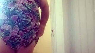 small 18+ cocked guy enjoys relaxing shower bathing time alone
