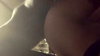he bends her over slamming big black cock doggystyle into her screaming pussy