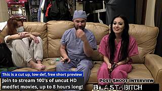 Blaire Celeste Delivers Double Blowjobs and Cum Blast in POV Nurse Scene