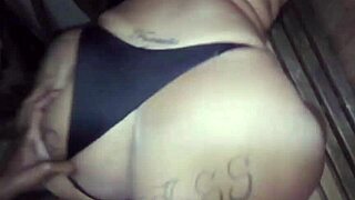 chubby ebony bbw gets monster black cock bareback in sauna