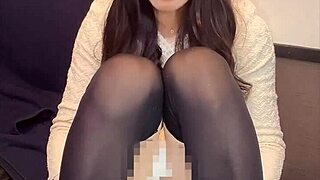 😍 Cute Japanese ladyboy in mini dress masturbates so quietly and sexy... wanna see? 🔥