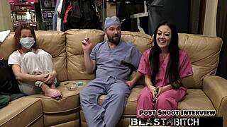 Blaire Celeste Delivers Double Blowjobs and Cum Blast in POV Nurse Scene