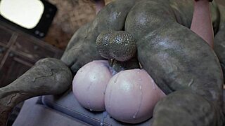 Ellie Takes On Massive Monster Cock!