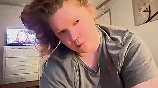 Chubby redhead milf gags on bwc deepthroat choking till homemade cum swallow compilation