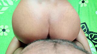 desi housewife's hairy pussy gets romantic bedroom chudai