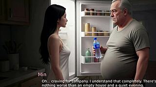 watch that hot milf wife squirt on old man's monster cock!