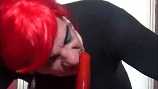 Sissy Crossdresser's Anal Tease on Real Cock Tempts You?