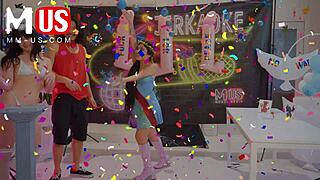 whitney wright and leo vice fuck hard during naughty jerkaoke game