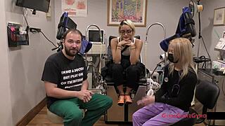 channy crossfire, spread legs for yearly physical exam