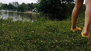 stepmom vacation sex tape compilation with dirty outdoor foot play