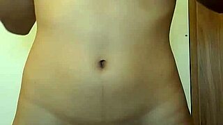 pretty skinny teen 18+ strips naked flashing small tits and pussy in bathroom