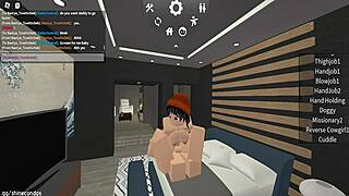 Fucking cute roblox bitch cowgirl riding hard in condo