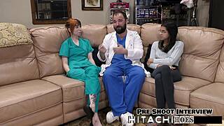 Ditria Rose Moans Loudly Spreading Pierced Nipples with Vibrator Orgasm!