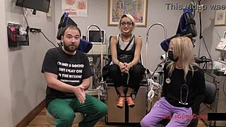 channy crossfire, spread legs for yearly physical exam