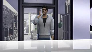 sims 4 anniversary blonde wife cheats with black monster cock