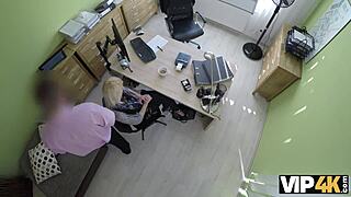 vip4k. dulce nena spreads pussy for naughty loan agent's hard fuck