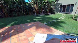 busty milf shay sights fucks alex outdoors by pool with big tits 😈🍑💦