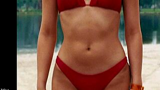 Devon Aoki Flaunts Red Bikini