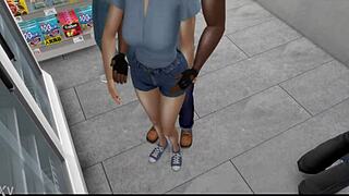 hey blonde pawg, wanna cheat with bbc at the gas station?